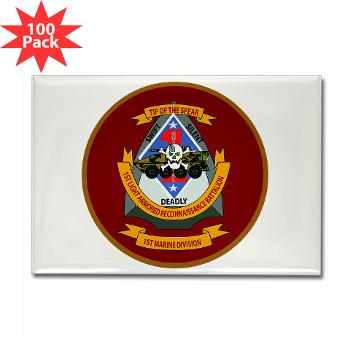 1LARB - M01 - 01 - 1st Light Armored Reconnaissance Bn - Rectangle Magnet (100 pack) - Click Image to Close